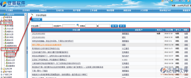 銷售業(yè)務(wù)員交往、跟進聯(lián)系記錄管理