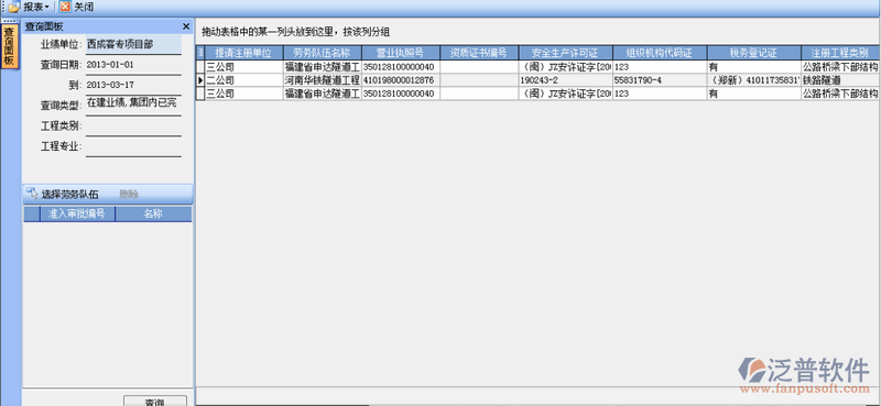 勞務(wù)隊(duì)伍綜合報(bào)表分析