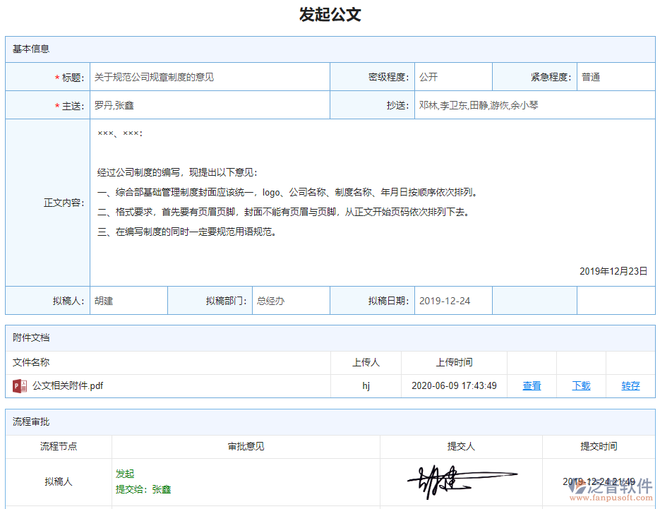 待辦公文聯查詳情