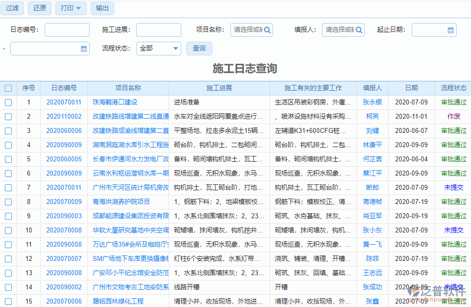 市政排水工程項目管理信息系統(tǒng)