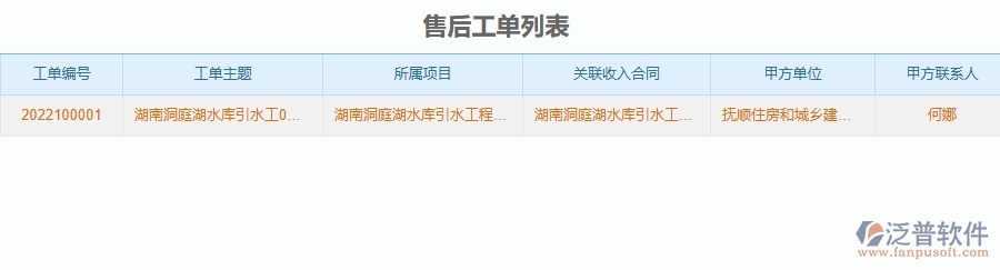 泛普軟件-機(jī)電工程管理系統(tǒng)中售后工單填寫(xiě)的注意事項(xiàng)