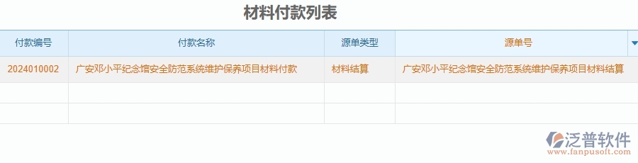 二、泛普軟件-安防工程管理系統(tǒng)如何解決工程企業(yè)的材料付款的痛點(diǎn)