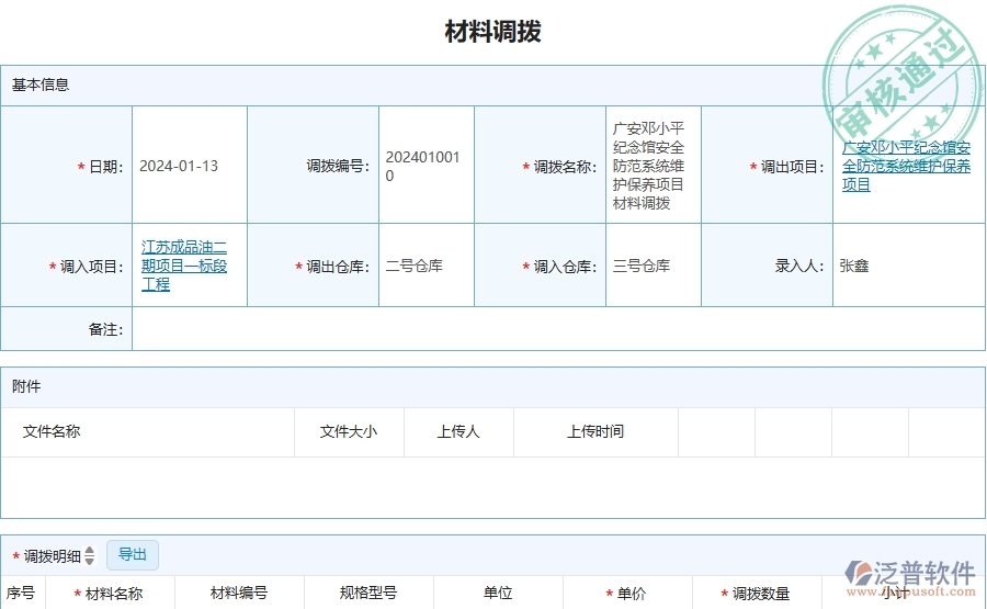 四、泛普軟件-安防工程企業(yè)材料調(diào)撥的技術(shù)優(yōu)勢(shì)