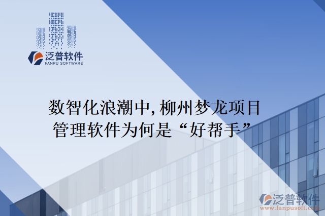 數(shù)智化浪潮中,柳州夢(mèng)龍項(xiàng)目管理軟件為何是&ldquo;好幫手&rdquo;