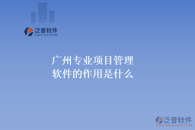 廣州專業(yè)項(xiàng)目管理軟件的作用是什么