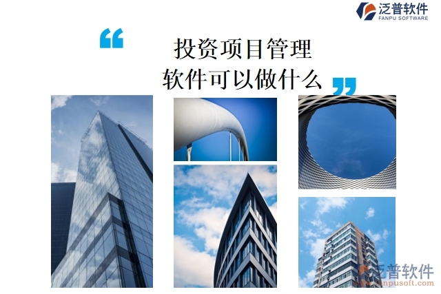 投資項目管理軟件可以做什么