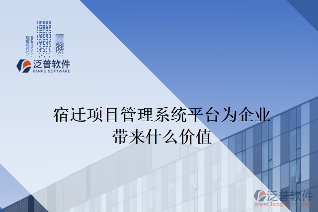 宿遷項(xiàng)目管理系統(tǒng)平臺(tái)能為企業(yè)帶來什么價(jià)值