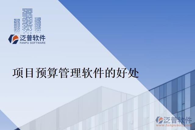 項目預(yù)算管理軟件的好處