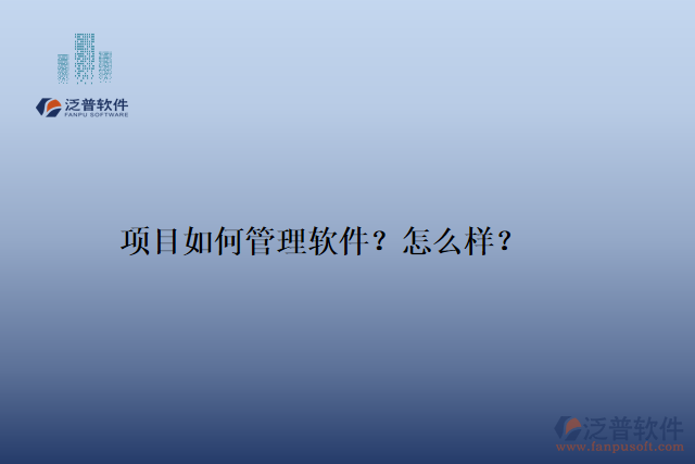 項目如何管理軟件？怎么樣？