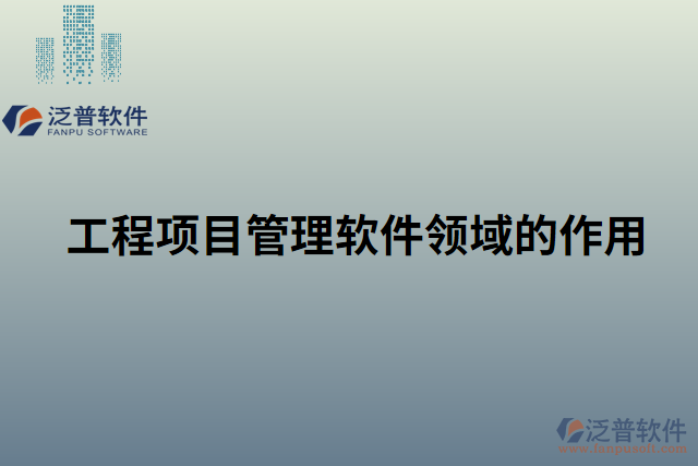 工程項目管理軟件領域的作用