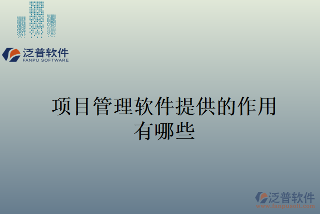項目管理軟件提供的作用有哪些