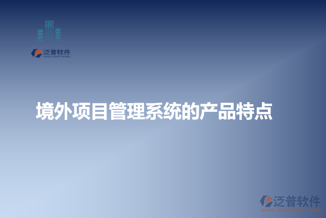 境外項目管理系統(tǒng)的特點