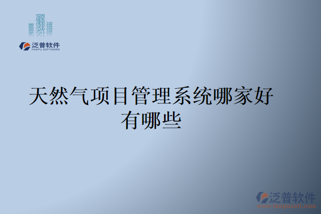 天然氣項目管理系統(tǒng)哪家好？有哪些