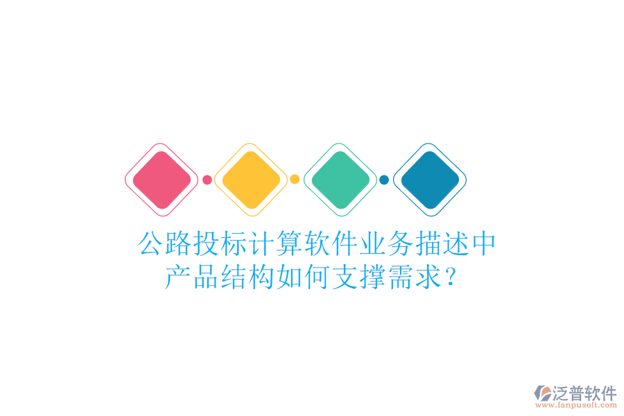 公路投標(biāo)計(jì)算軟件業(yè)務(wù)描述中，產(chǎn)品結(jié)構(gòu)如何支撐需求？