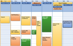 免費的日程管理軟件，可以顯示桌面背景的那種？