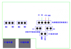控制外呼箱的兩個(gè)呼梯按鈕