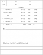 美容院受訓(xùn)學(xué)員意見反饋表